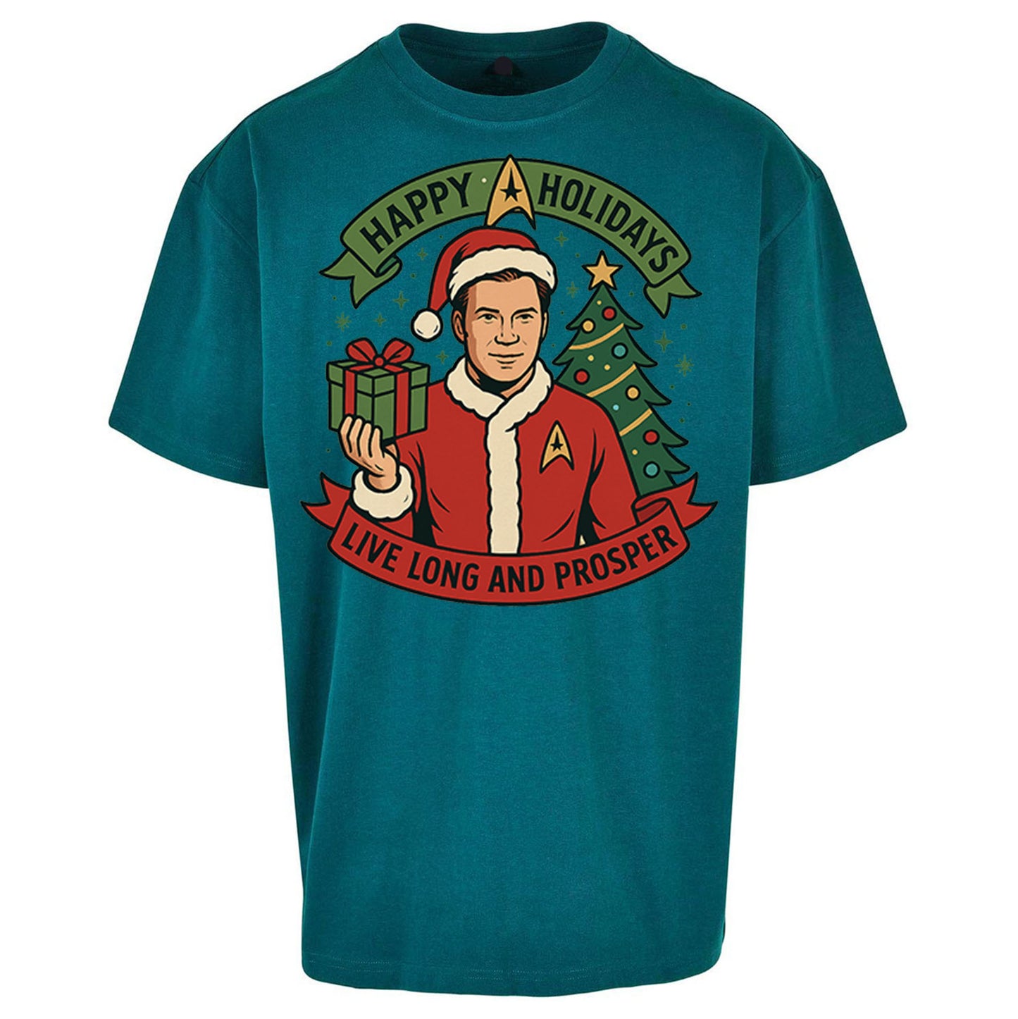 Star Trek Christmas Oversized T Shirt