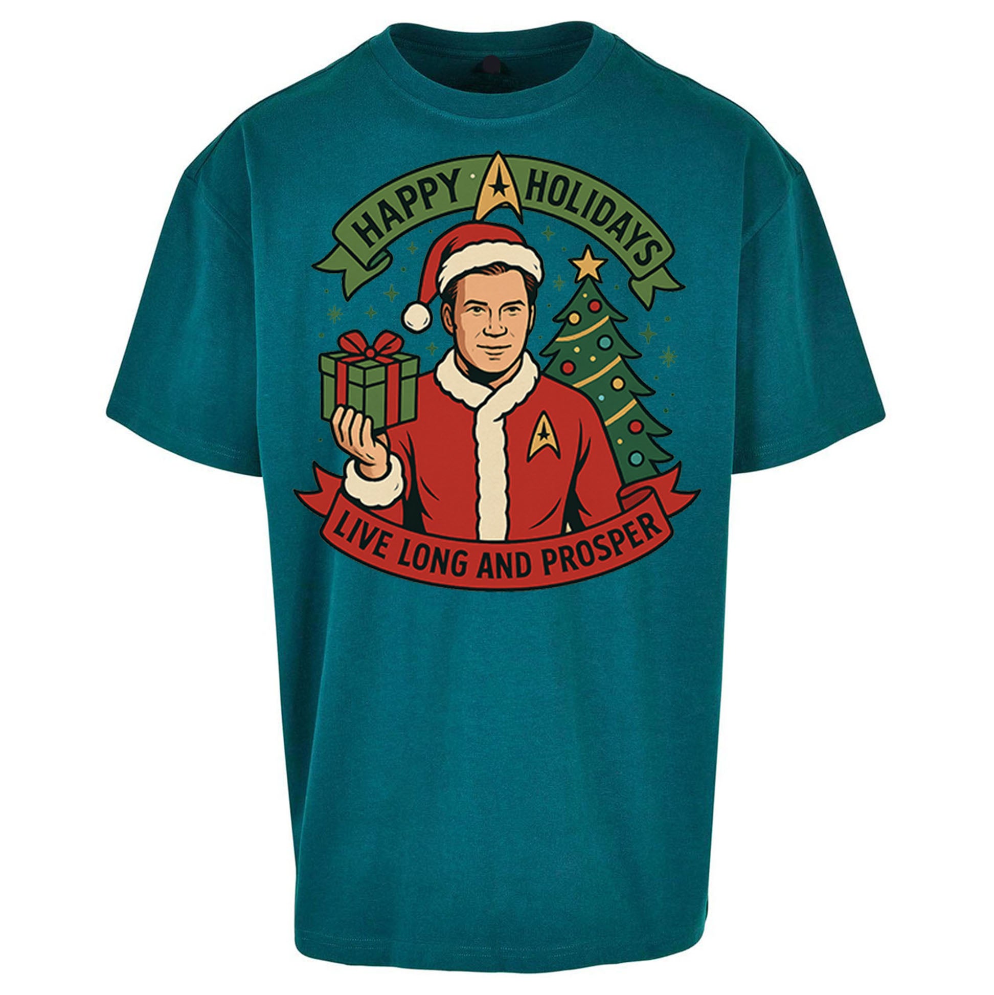 Star Trek Christmas Oversized T Shirt