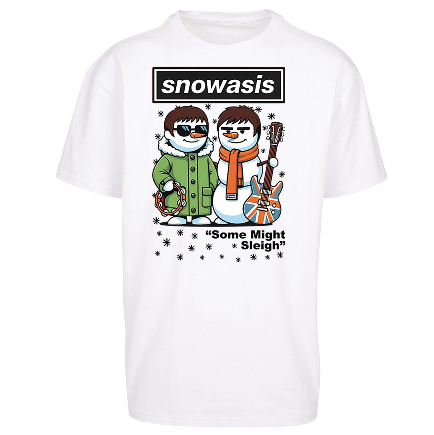 Funny Snowasis  Music Band  Oversized T Shirt