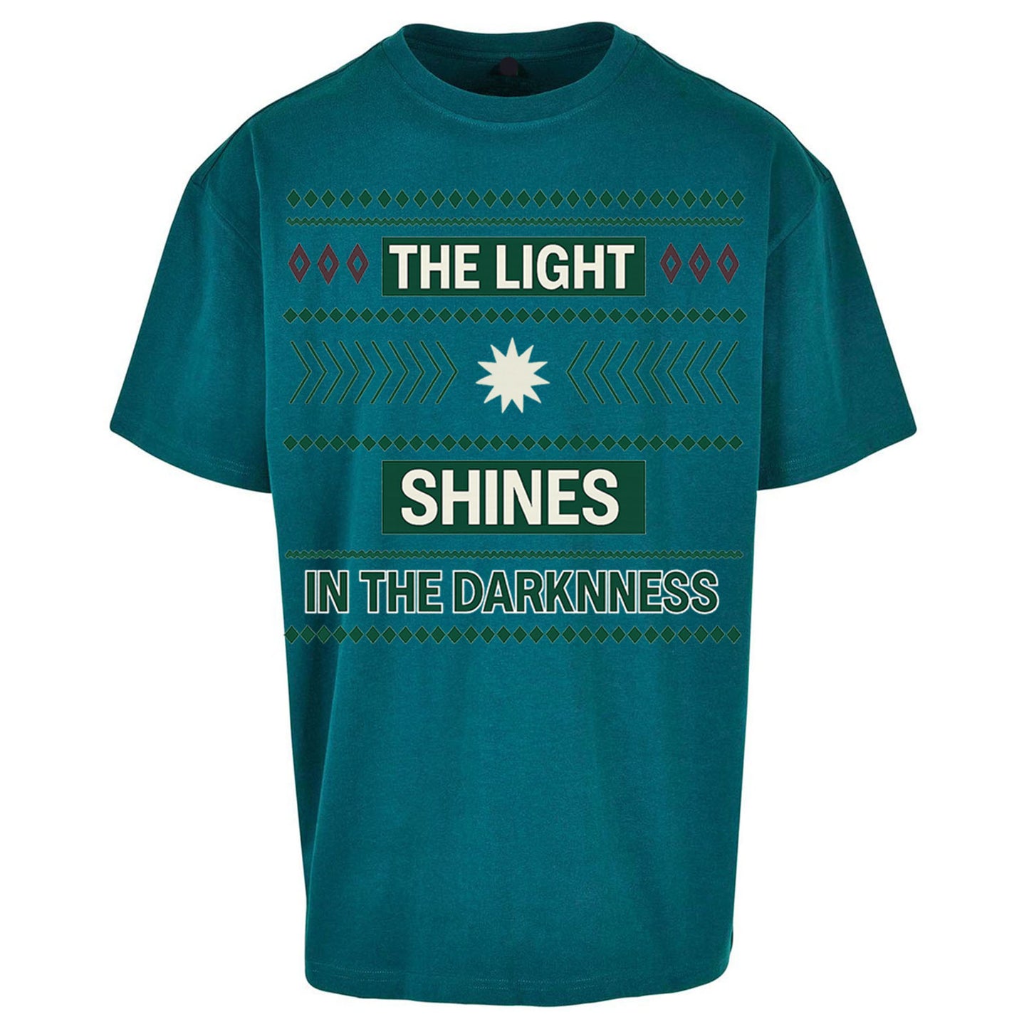 The Light Shines in the Darkness Oversized T Shirt