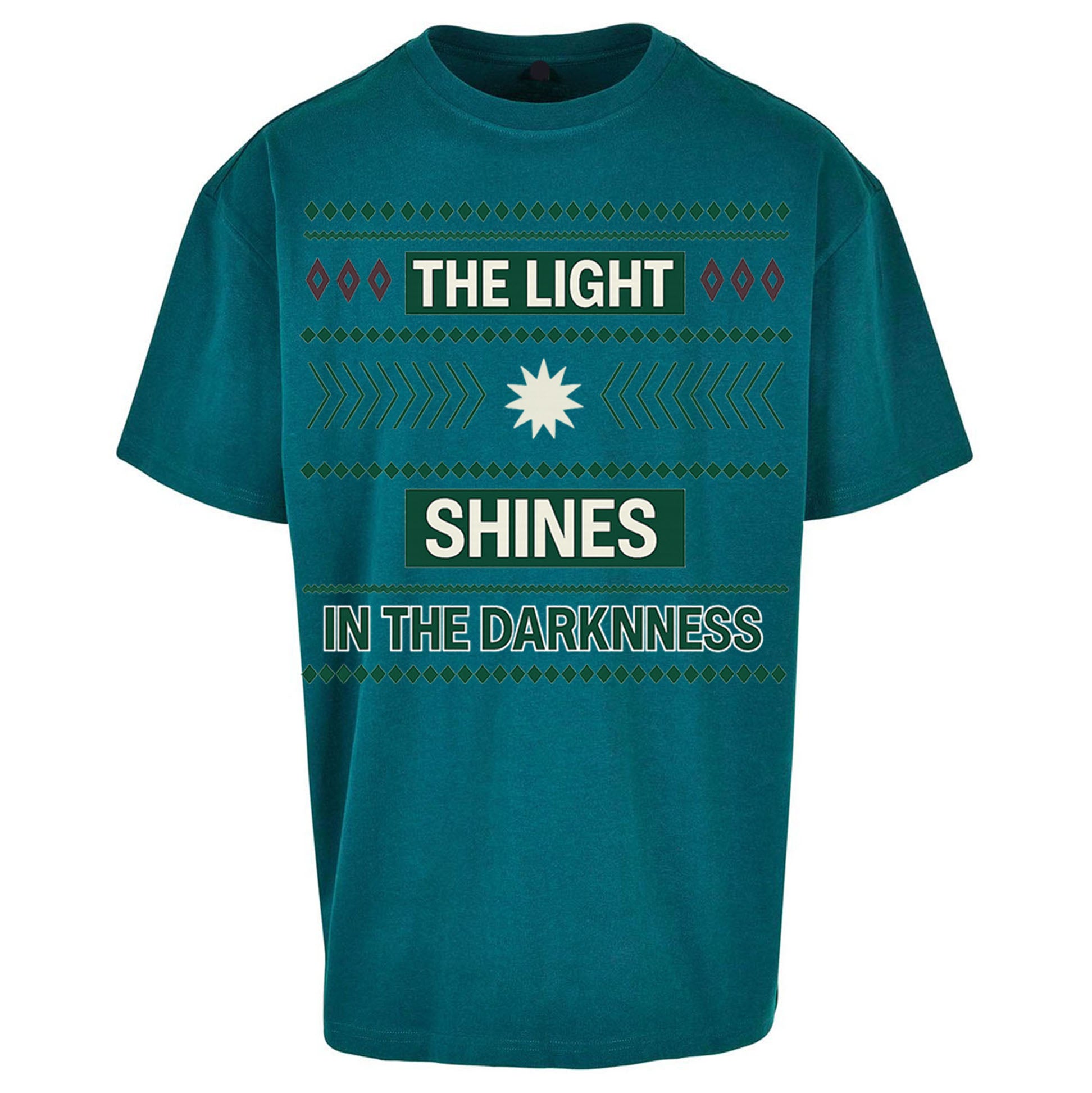 The Light Shines in the Darkness Oversized T Shirt