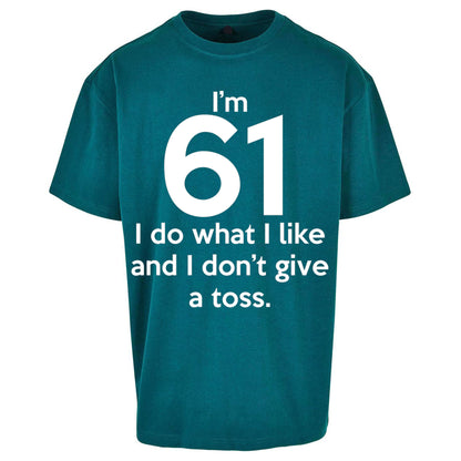 61th Birthday Oversized T Shirt