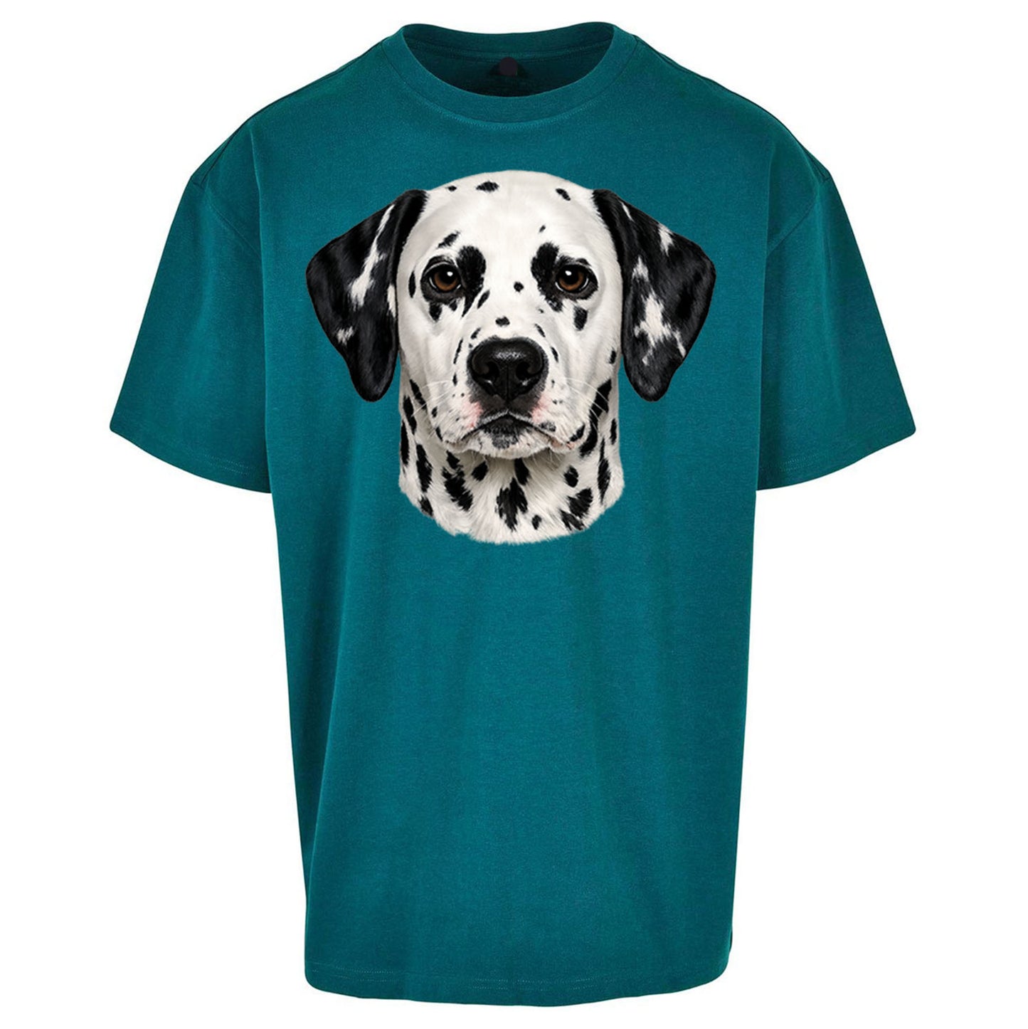 Dalmatian Dog Face Oversized T Shirt