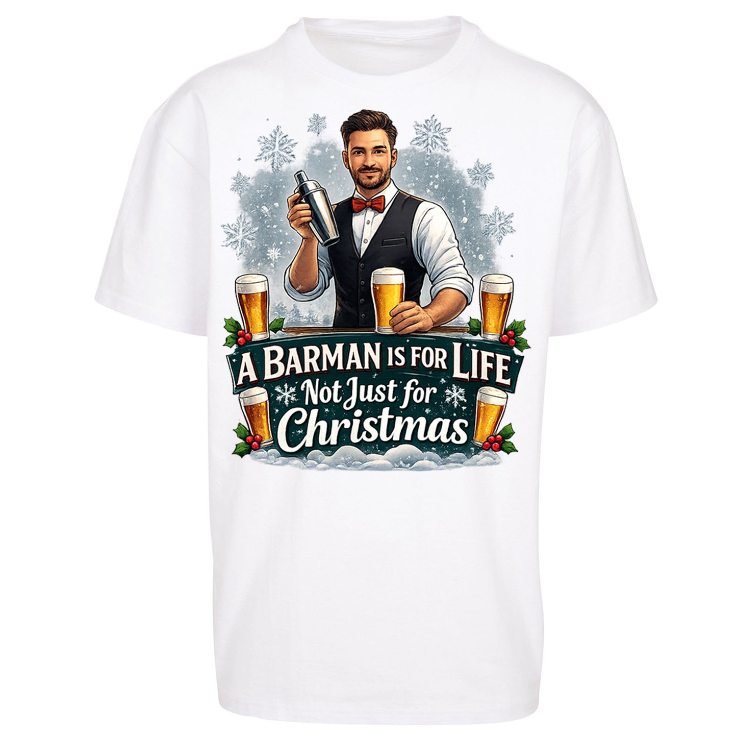 Barman Christmas Oversized T Shirt