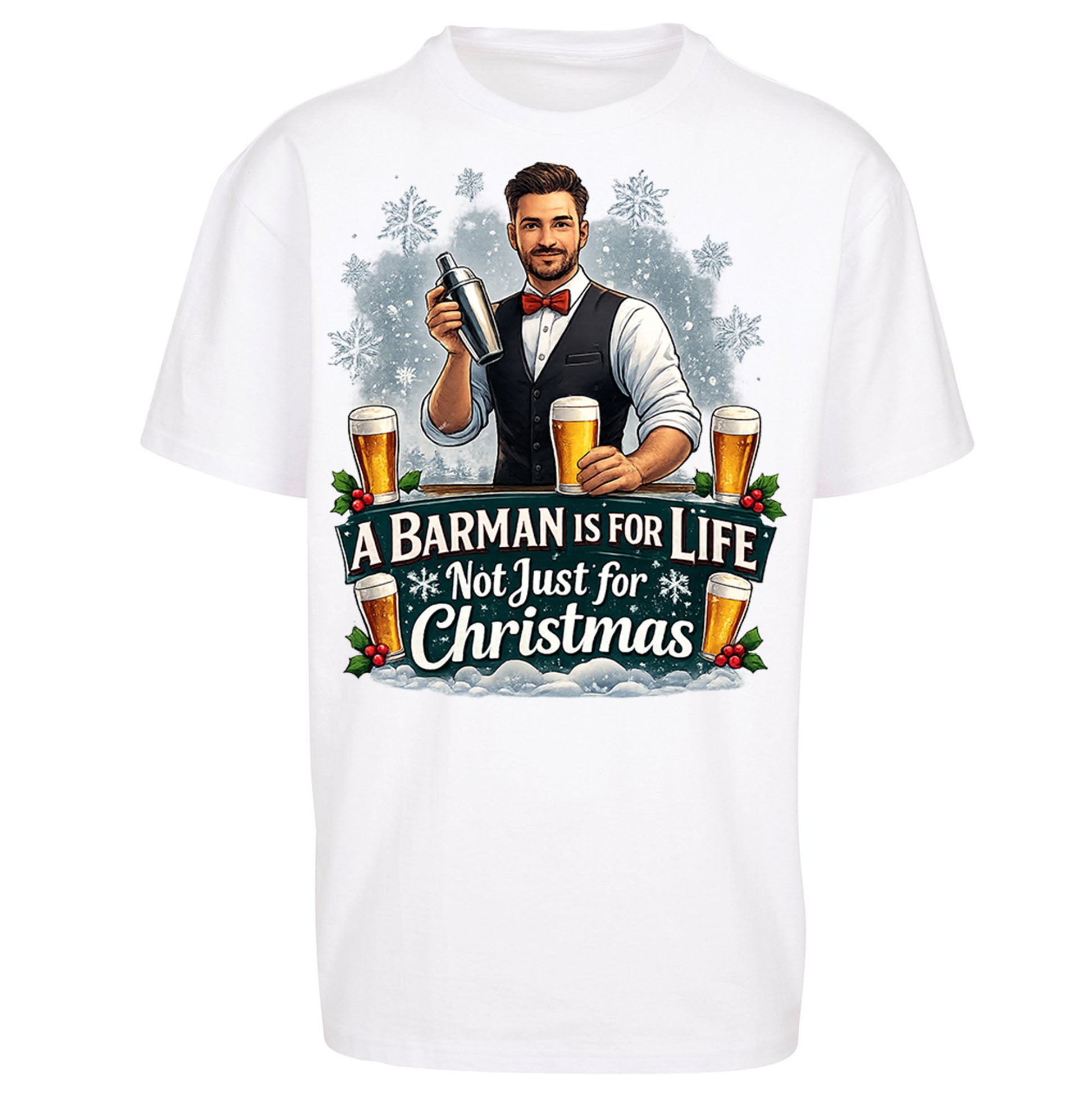 Barman Christmas Oversized T Shirt