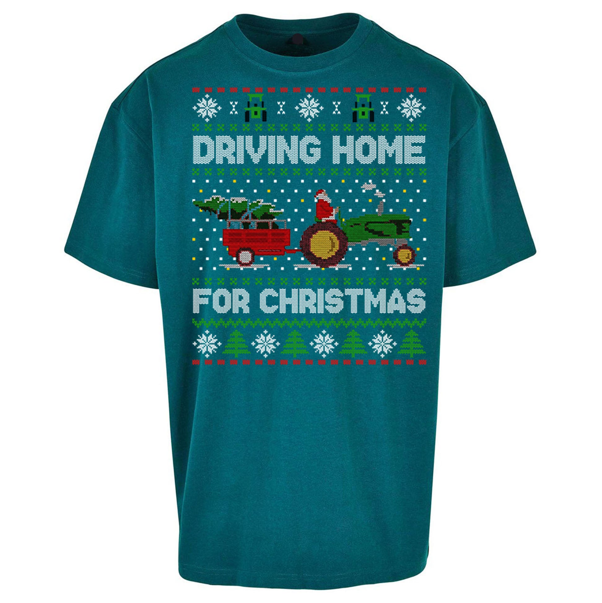 John Deere Christmas Oversized T Shirt