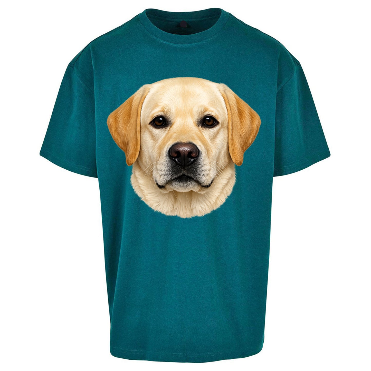 Labrador Dog Face Oversized T Shirt