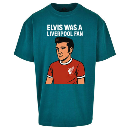 Elvis Presley Liverpool Football Oversized T Shirt