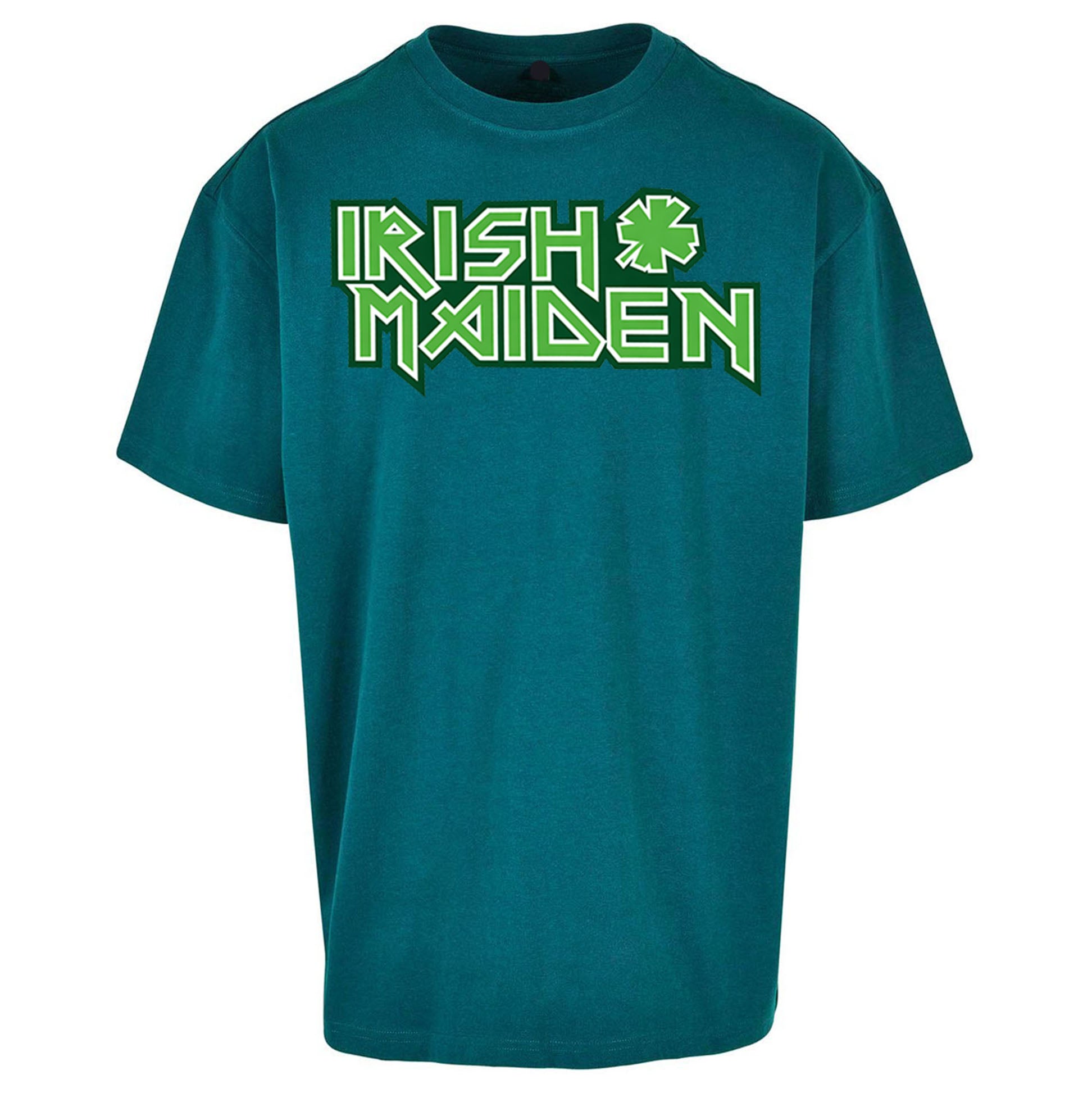 Irish Maiden St Patricks Day Oversized T Shirt 