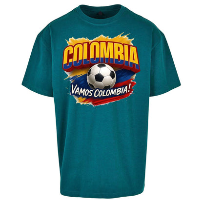Colombia Retro World Cup Oversized T Shirt