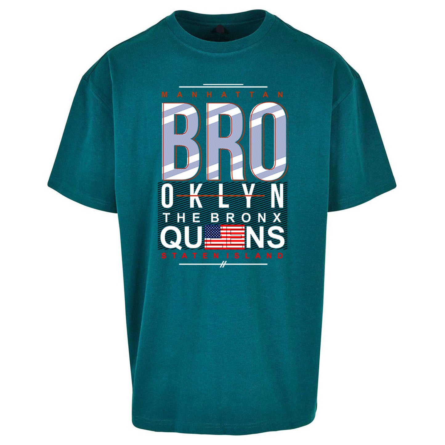 Brooklyn New York State Oversized T Shirt