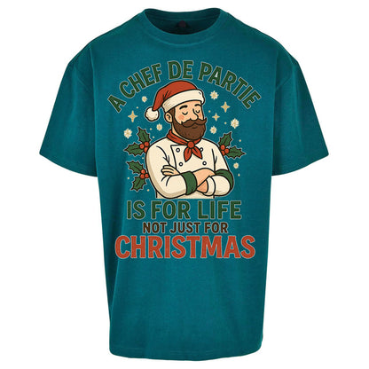 Chef De Partie Christmas Oversized T Shirt