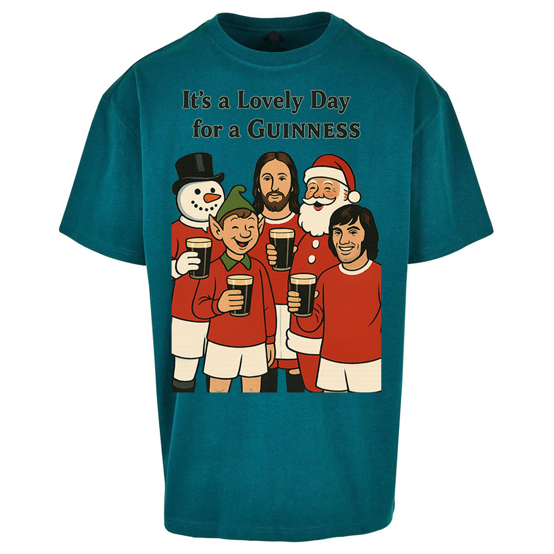 Man United Christmas Oversized T Shirt