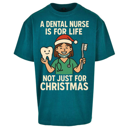 Dental Nurse Christmas Oversized T Shirt