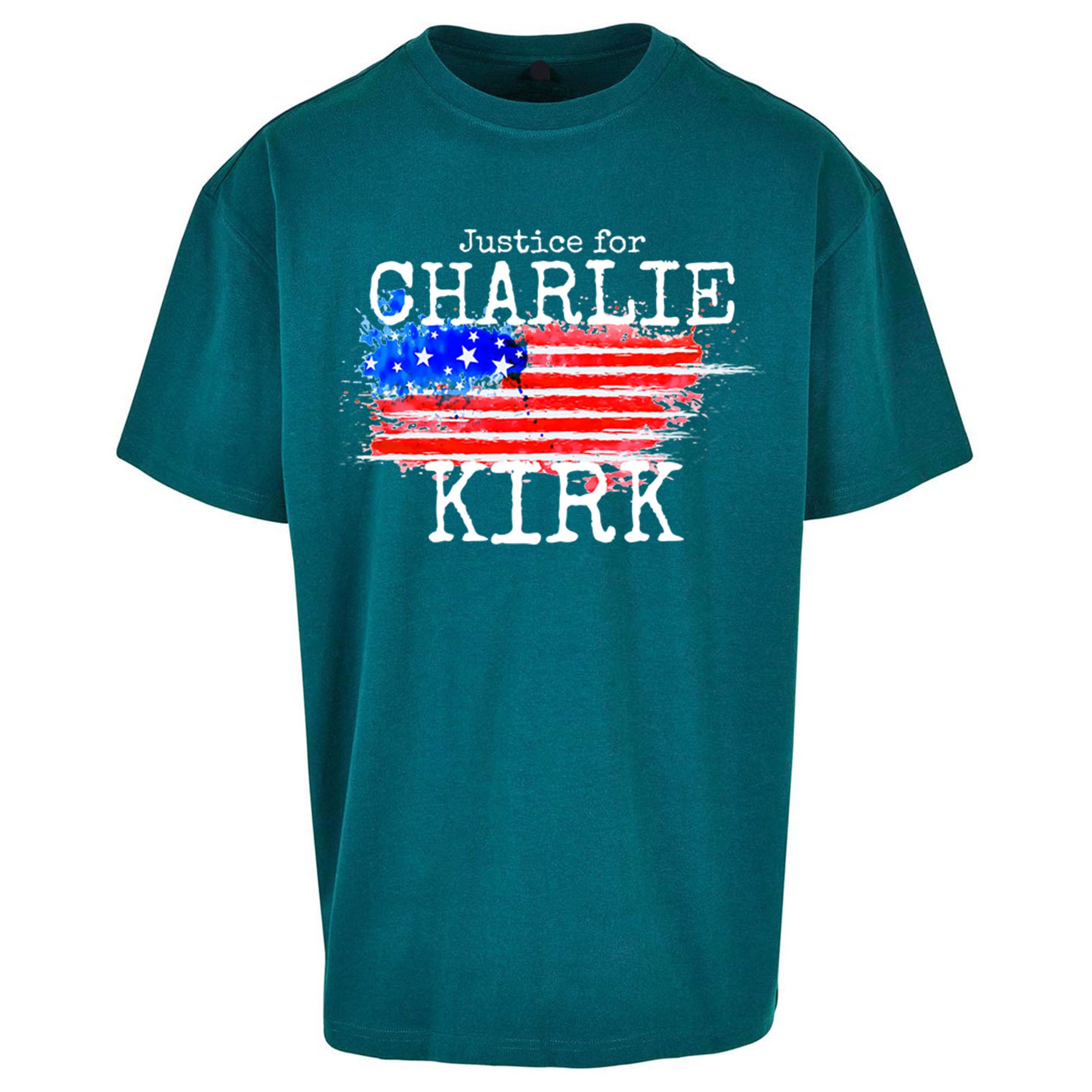 Justice For Charlie Kirk Oversized T Shirt