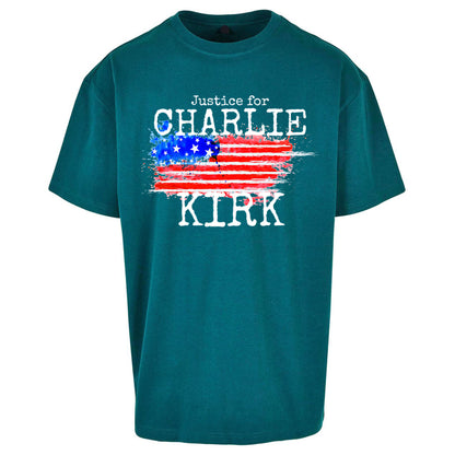 Justice For Charlie Kirk Oversized T Shirt