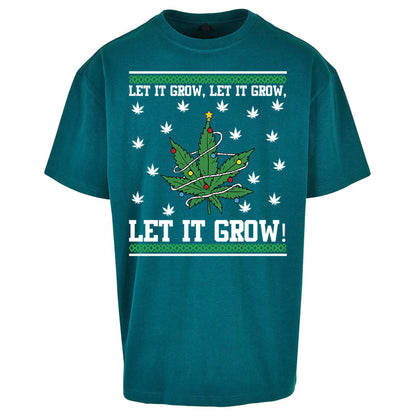 Cannabis Christmas Oversized T Shirt