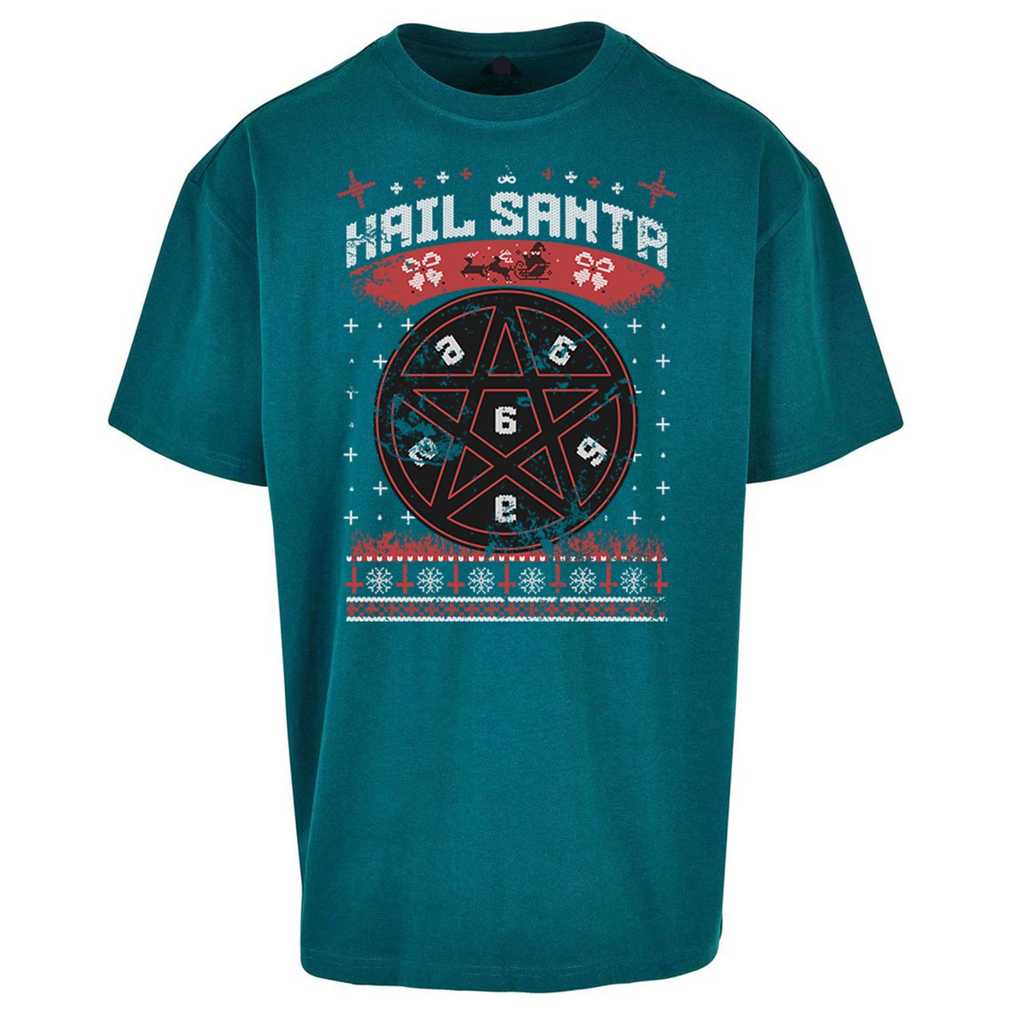 Hail Santa Oversized T Shirt