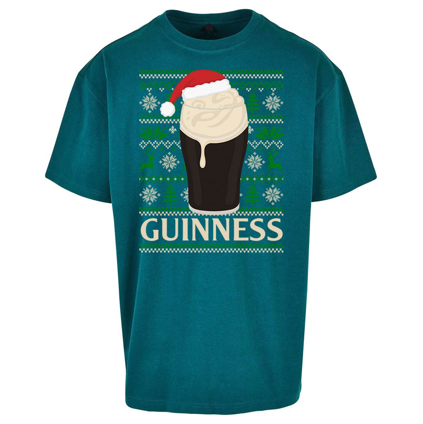 Guinness Christmas Oversized T Shirt