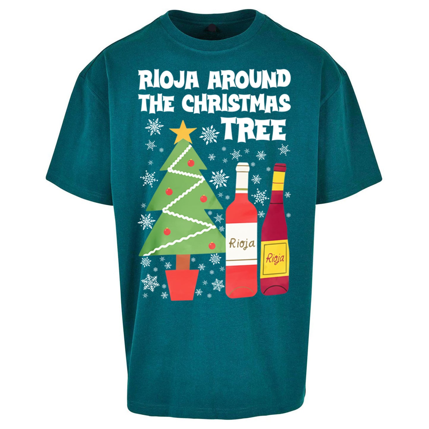 Rioja Wine Christmas Oversized T Shirt