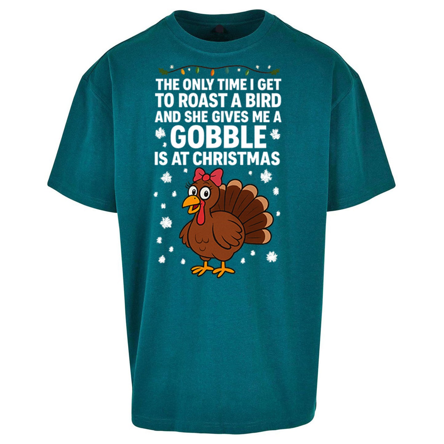 Rude Christmas Oversized T Shirt