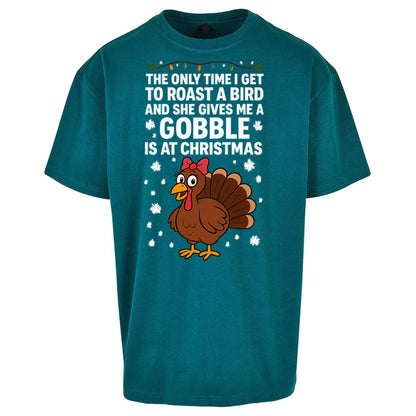 Rude Christmas Oversized T Shirt