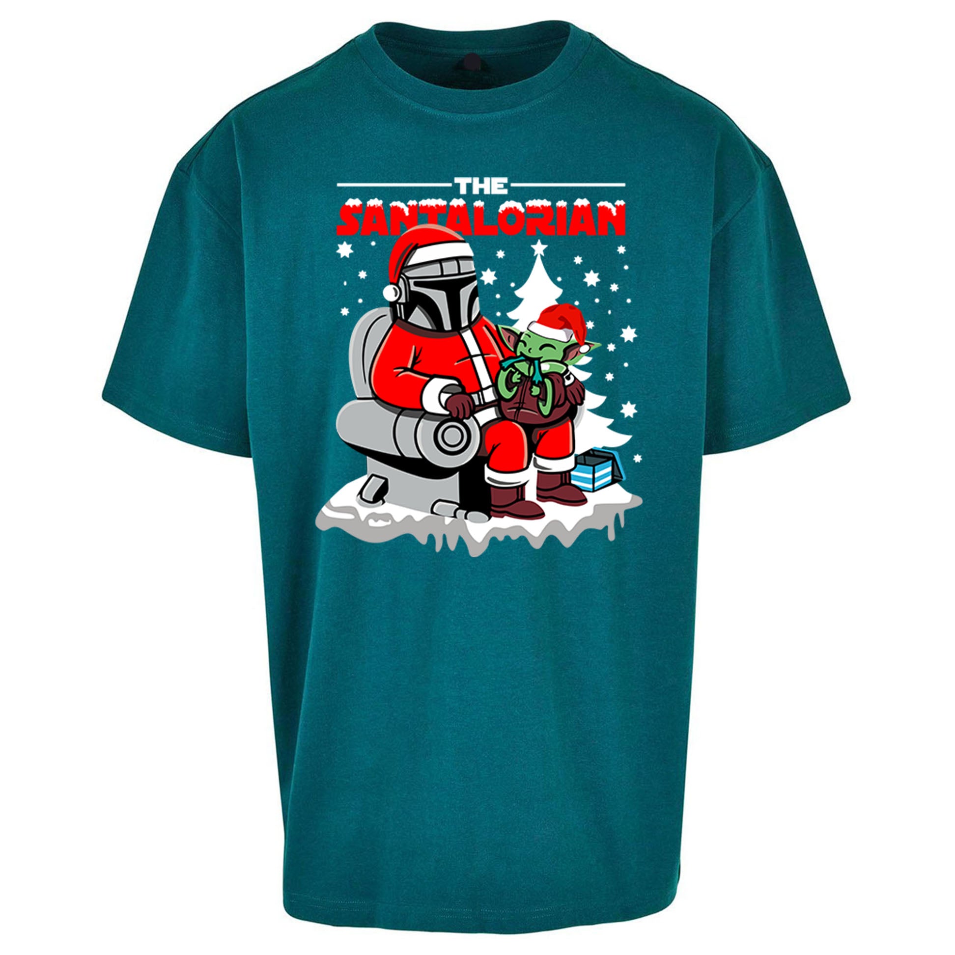 Mandalorian Christmas Oversized T Shirt
