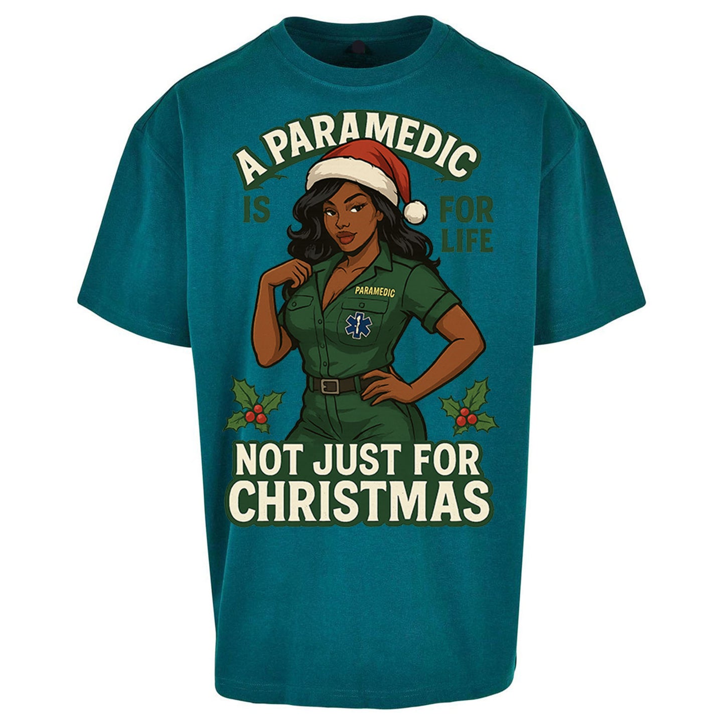 Paramedic Christmas Oversized T Shirt
