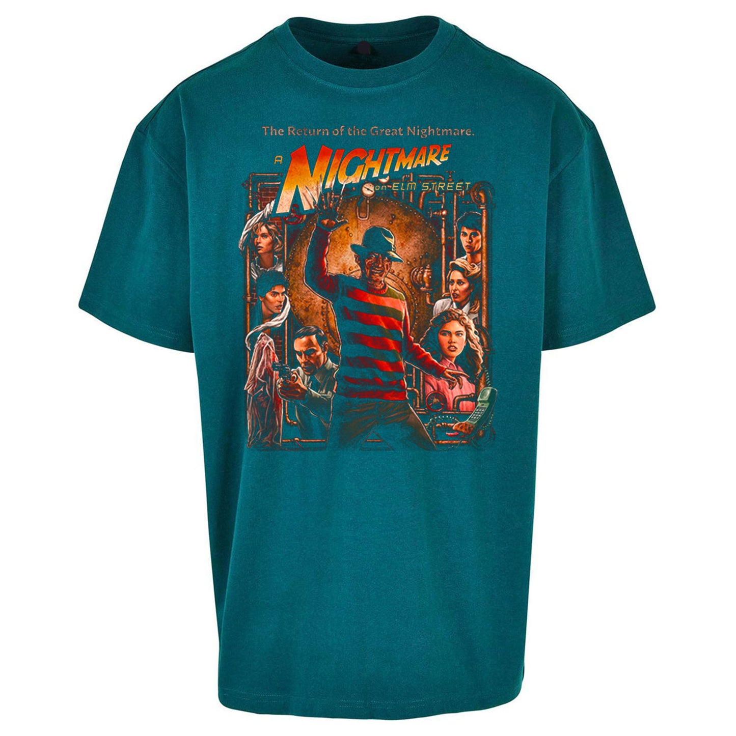 1 2 Freddy's Coming For You Oversized T Shirt 