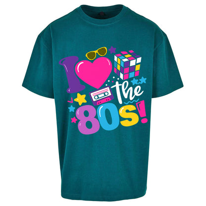 I Love The 80's Oversized T Shirt
