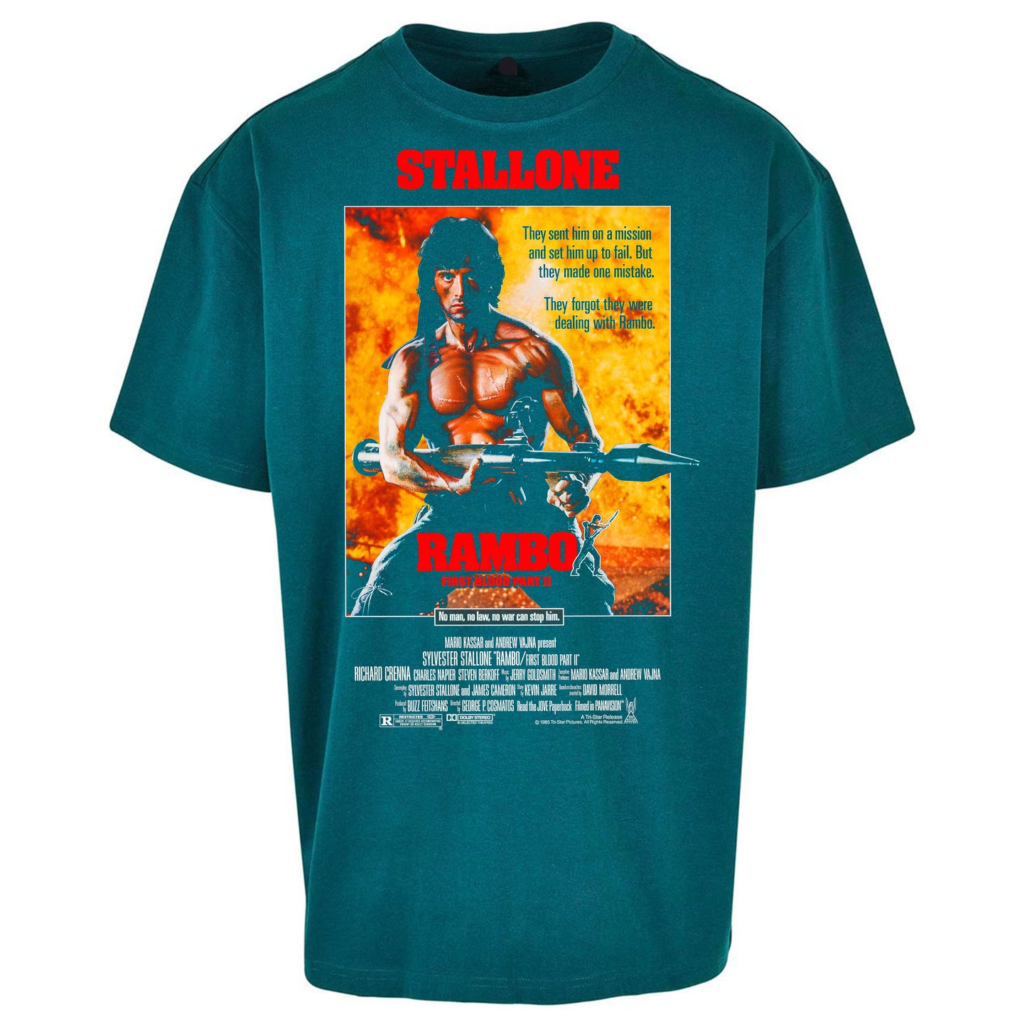 Rambo Movies Oversized T Shirt