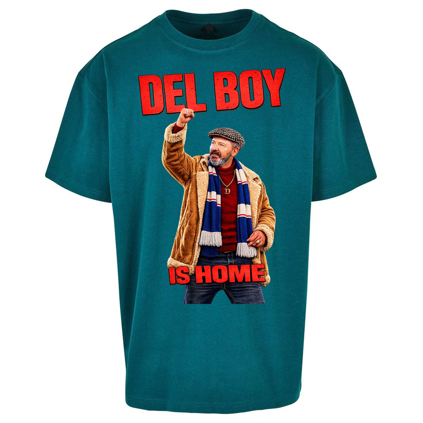 Del Boy Is Home Rangers Football - Oversized T Shirt