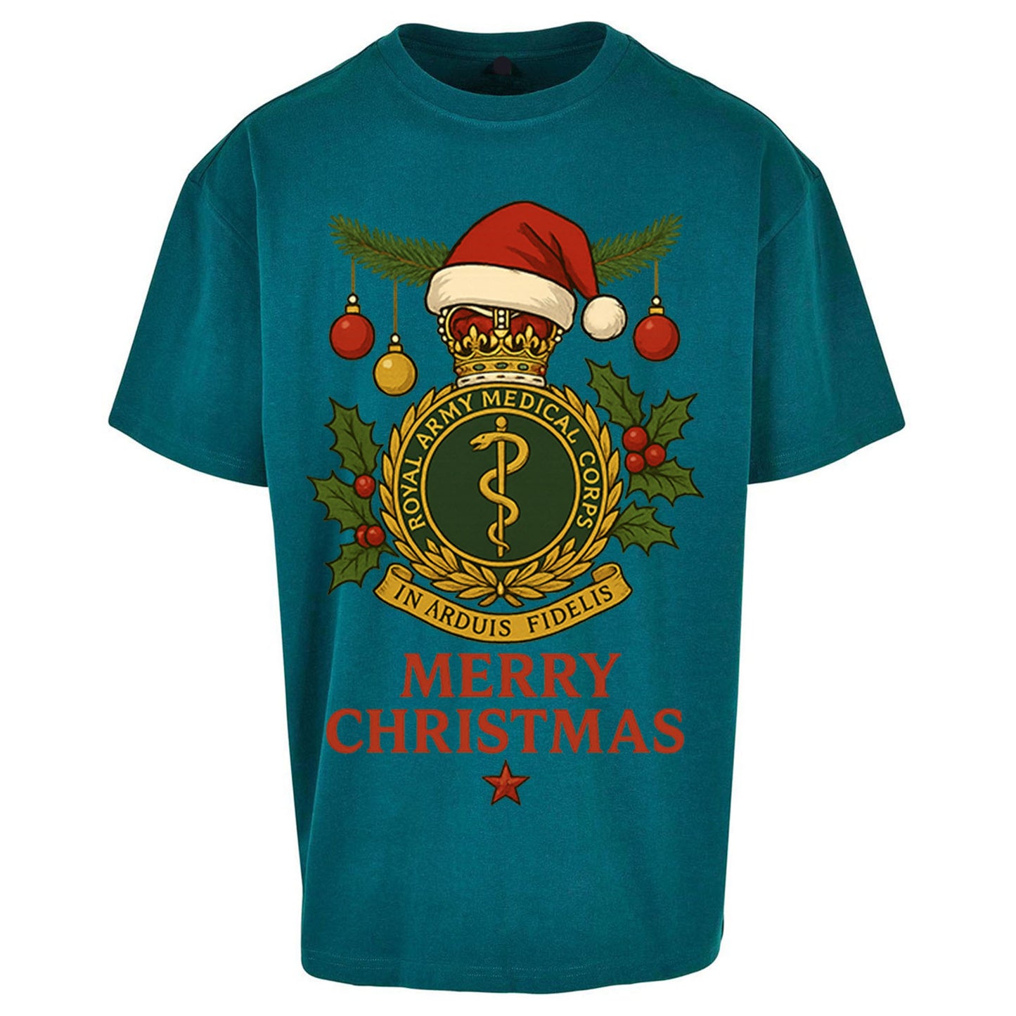Royal Army Medical Corps Christmas Oversized T Shirt