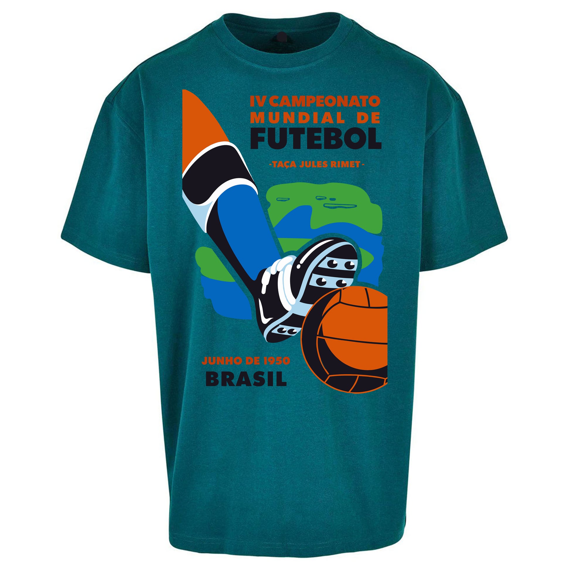 Brasil 1950 Retro World Cup Oversized T Shirt