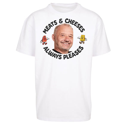 Meats And Cheeses Always Pleases Oversized T Shirt