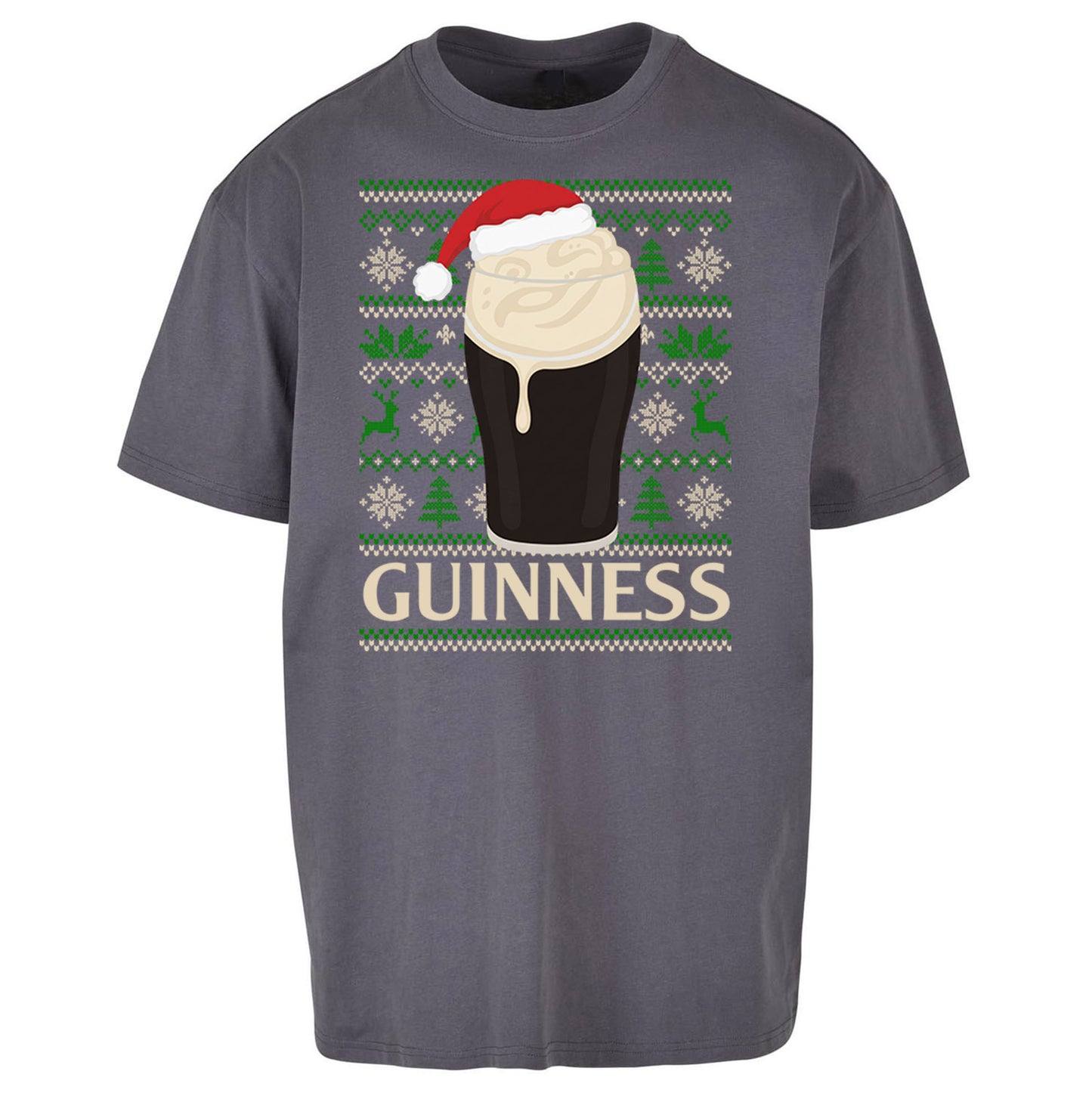 Guinness Christmas Oversized T Shirt