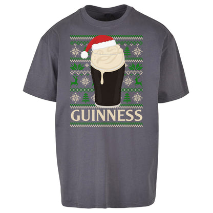 Guinness Christmas Oversized T Shirt