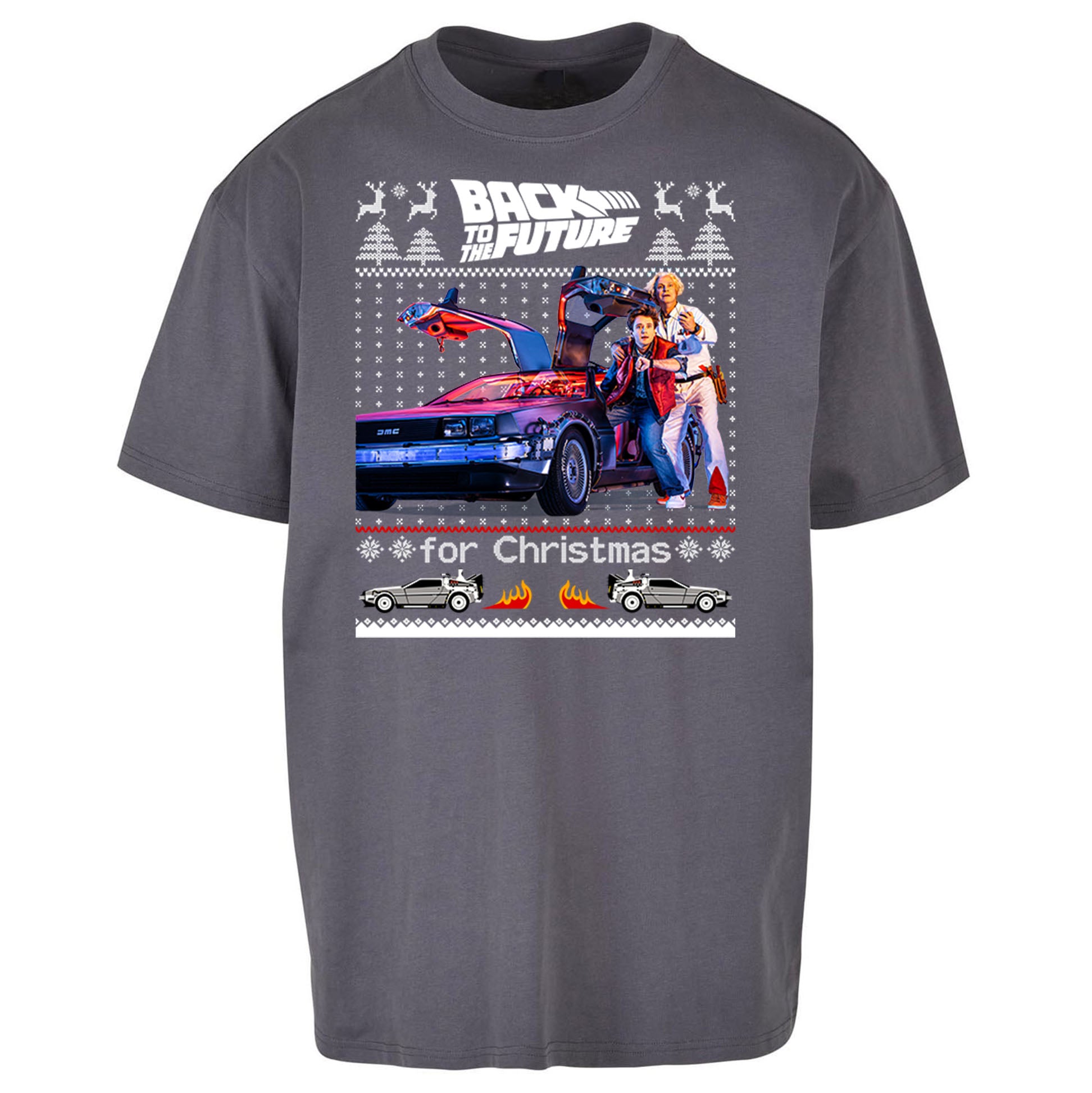 Back To The Future Christmas Oversized T Shirt