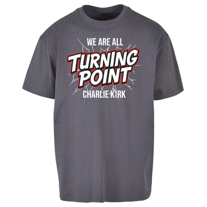 Turning Point Charlie Kirk Oversized T Shirt 