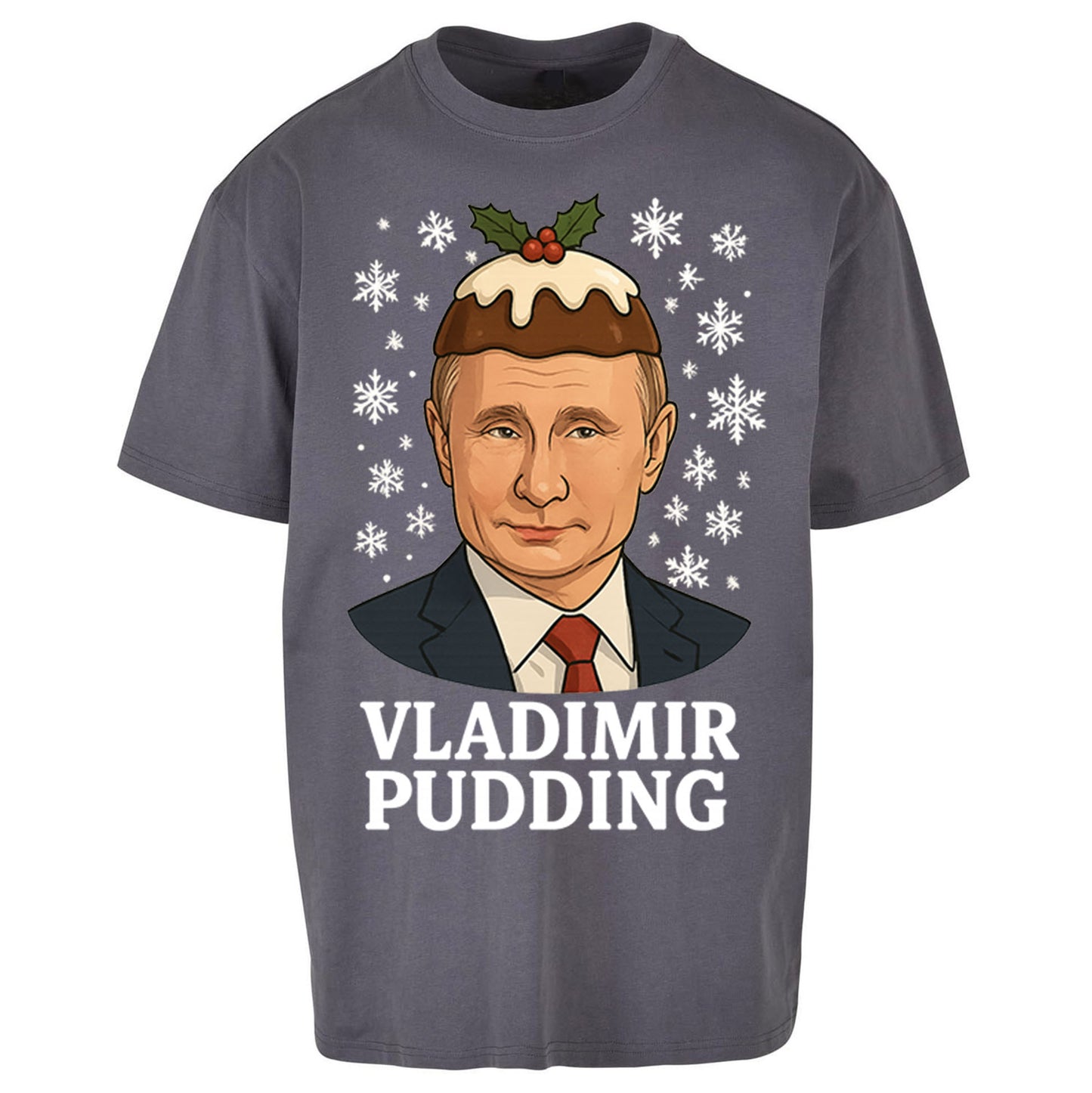 Vladimir Pudding Putin Christmas - Oversized T Shirt