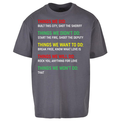 Bob Marley Music Oversized T Shirt