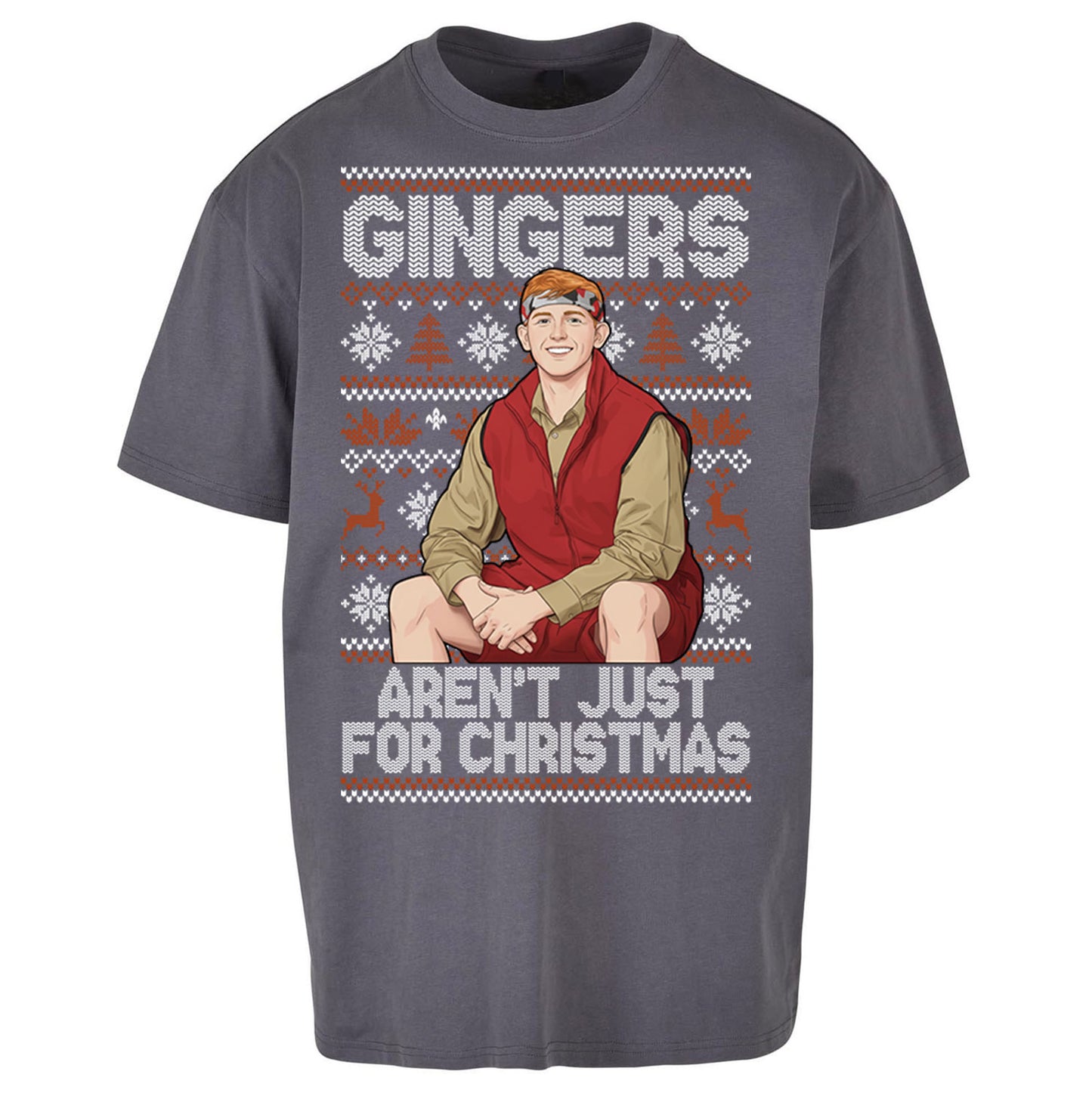 Angry Ginge Xmas Oversized T Shirt