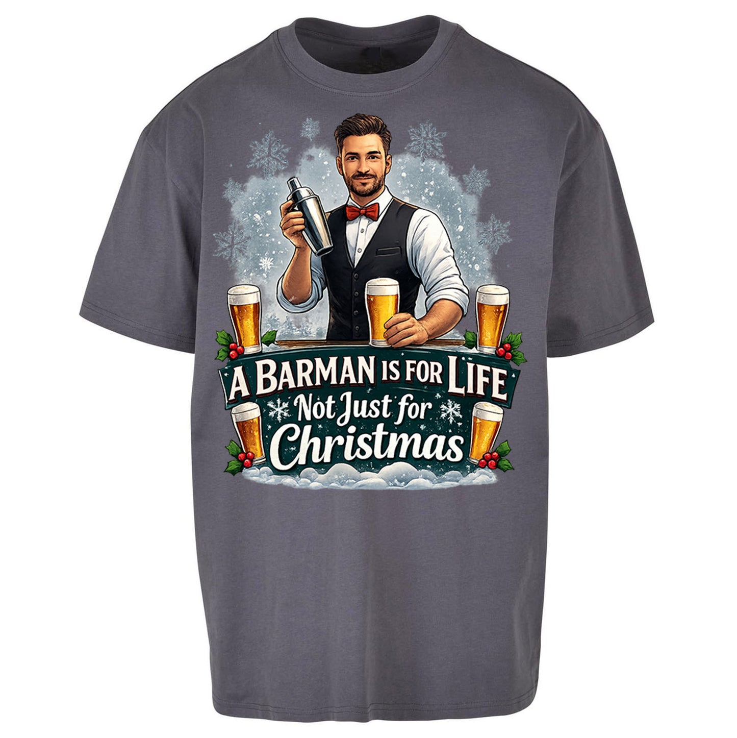 Barman Christmas Oversized T Shirt