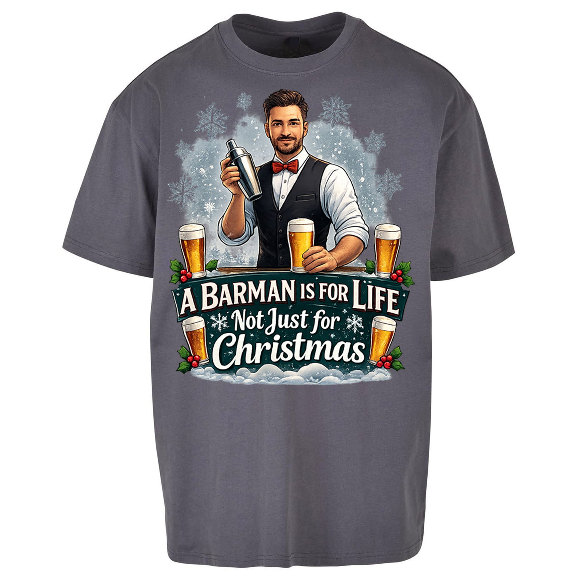 Barman Christmas Oversized T Shirt