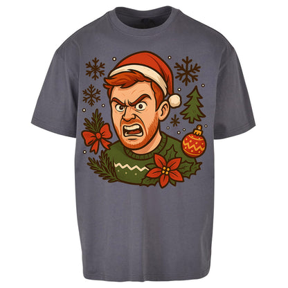 Angry Ginge Christmas - Oversized T Shirt