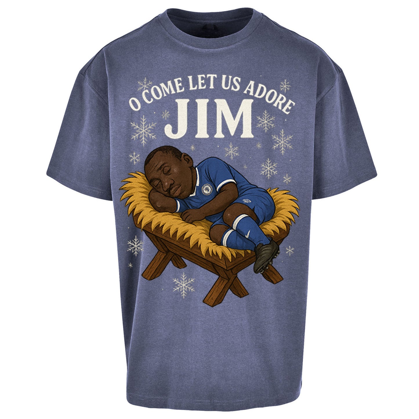 Retro Chelsea Christmas Oversized T Shirt