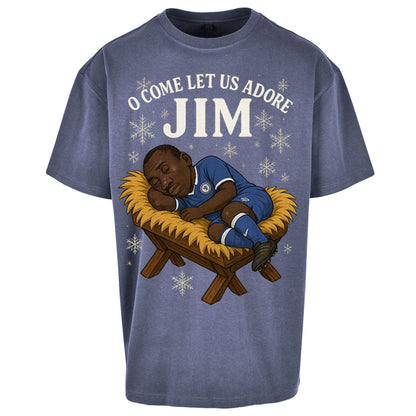 Retro Chelsea Christmas Oversized T Shirt