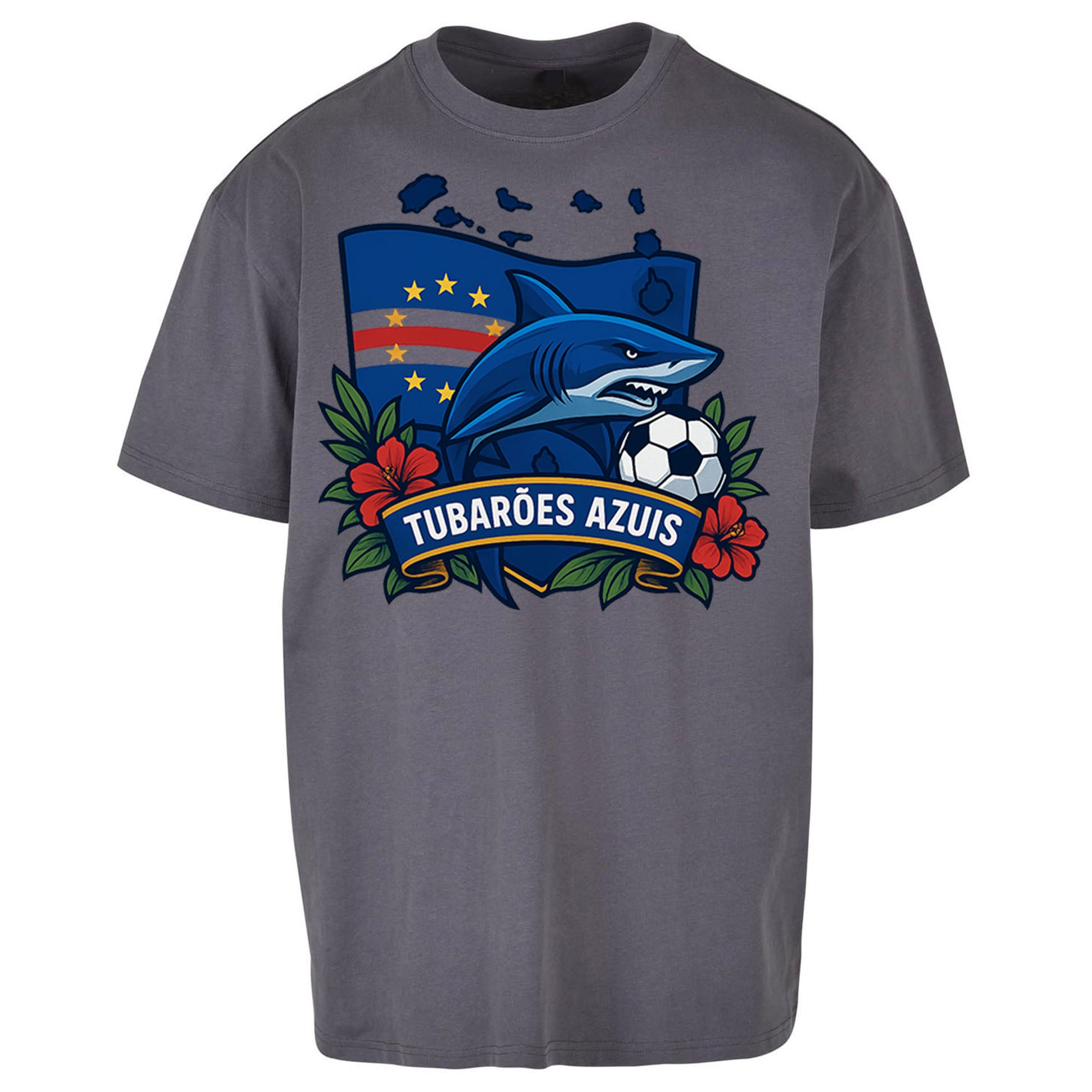 Cape Verde Football Oversized T Shirt