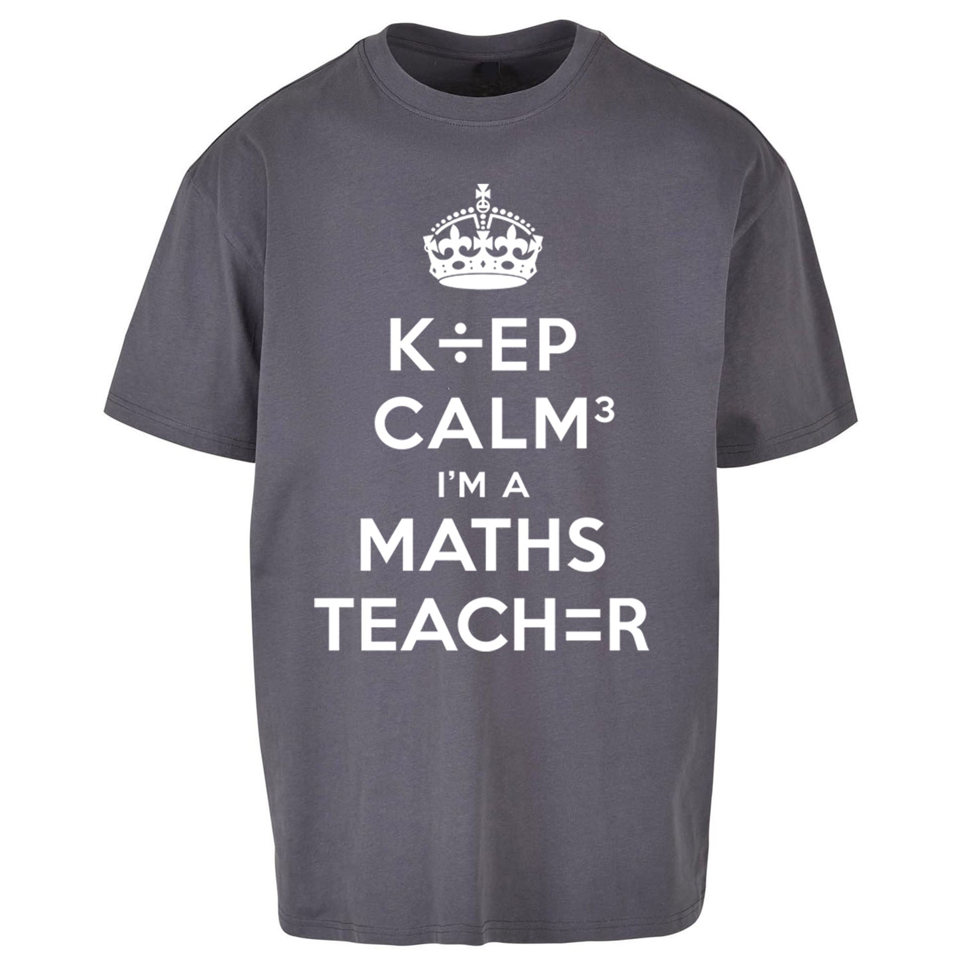 Keep Calm I’m A Maths Teacher Oversized T Shirt 