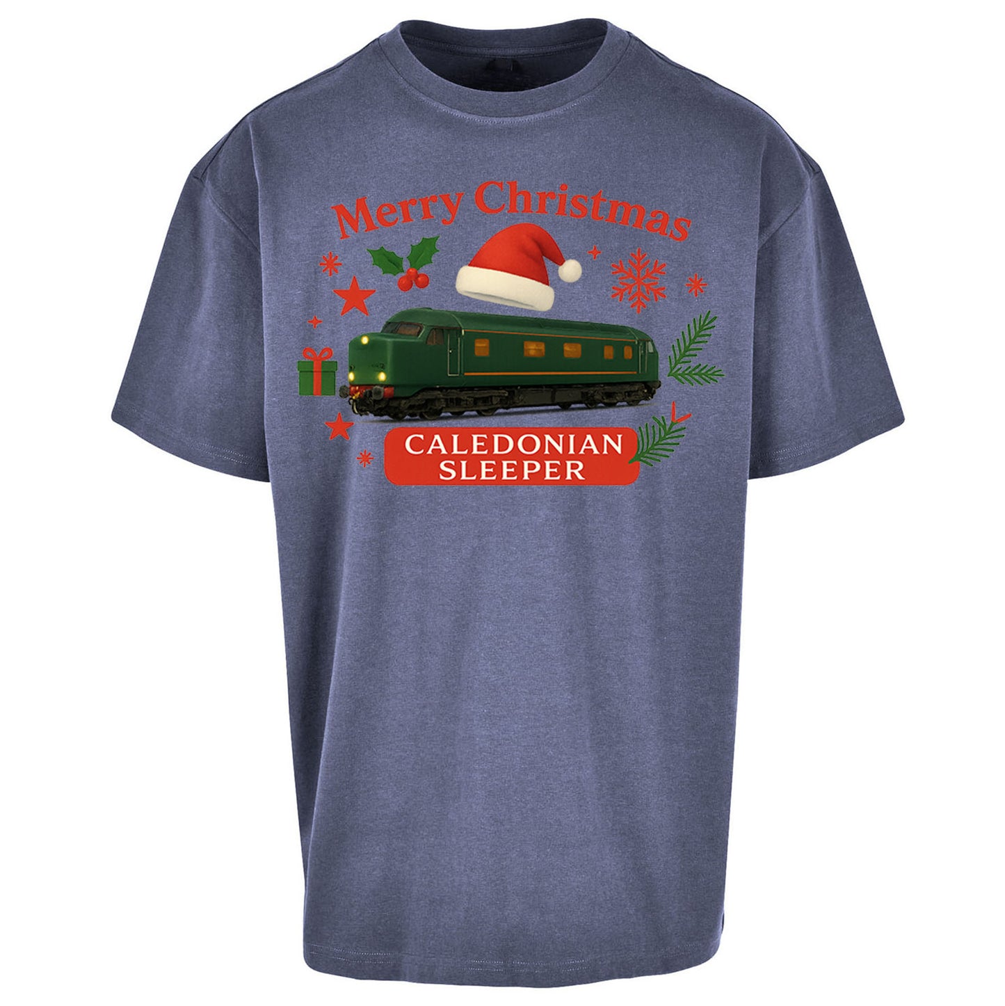 Caladonian Sleeper Christmas Oversized T Shirt 